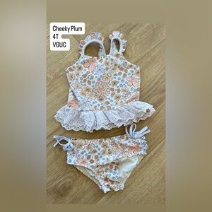 Cheeky Plum Swimsuit Girls size 4